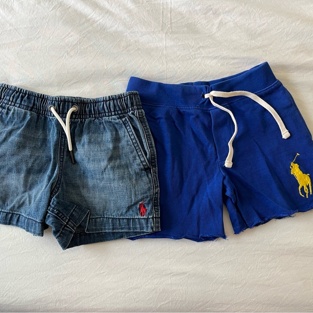 Polo by Ralph Lauren Kids' Blue and Denim Shorts Set